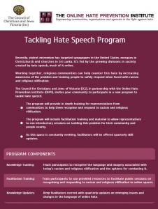 CCJ Tackling Hate Speech Nov 2019